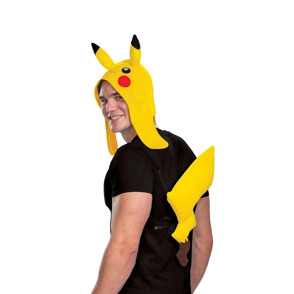 Pokemon Pikachu Accessory Kit for Kids/Adults One Size Headpiece & Tail